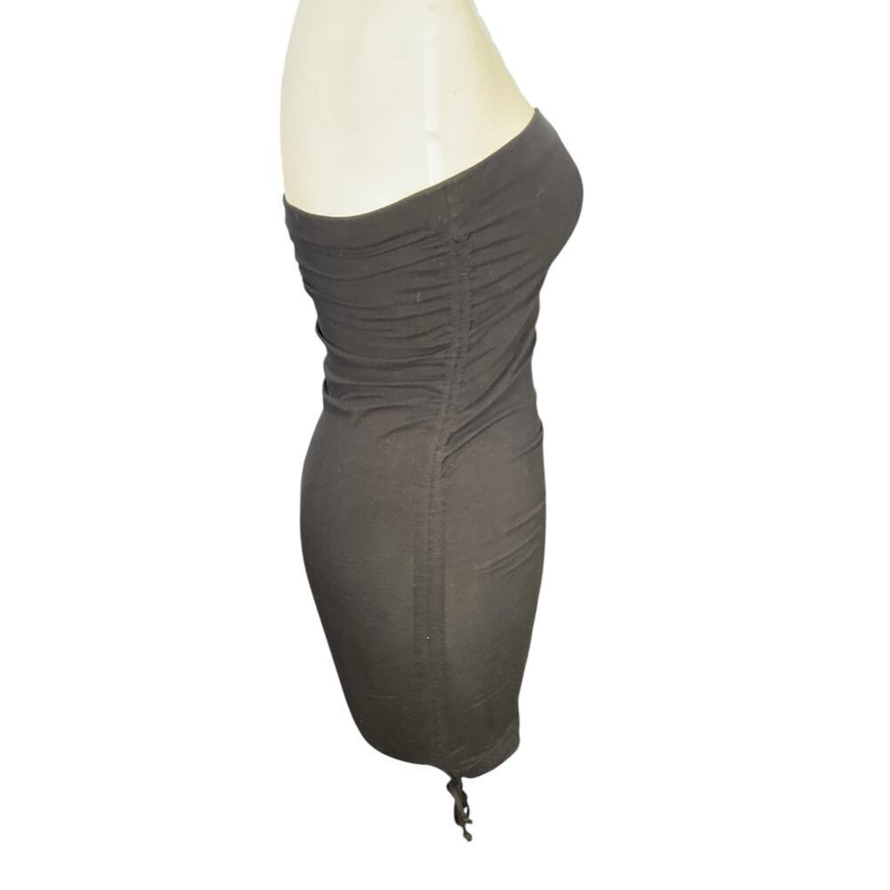 Lanston Strapless Mini Dress Tube Top DrawstRing Sides Light Weight Size Small - Picture 4 of 9